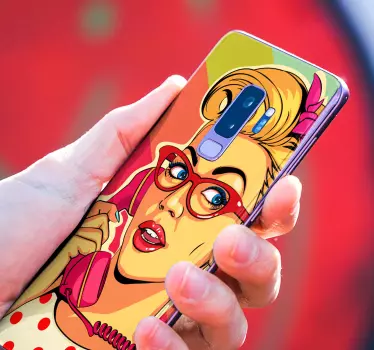 Adesivo samsung telefono retro chic - TenStickers