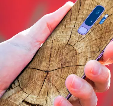 Adesivo samsung texture legno naturale - TenStickers