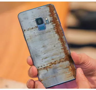 Adesivo samsung texture metallica rustica - TenStickers