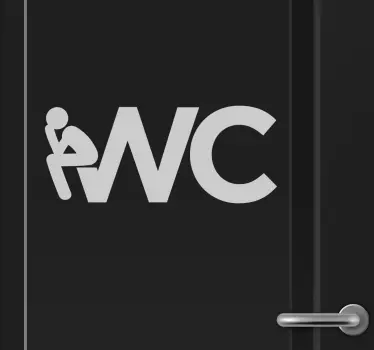 Adesivo segnaletico WC - TenStickers
