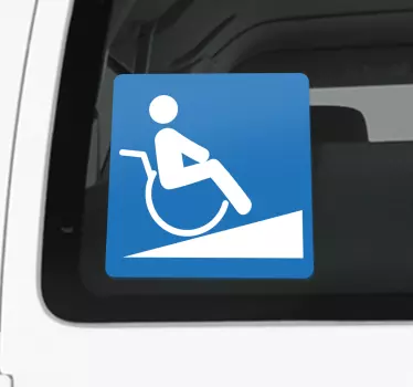 Adesivo segnare rampa invalidi - TenStickers