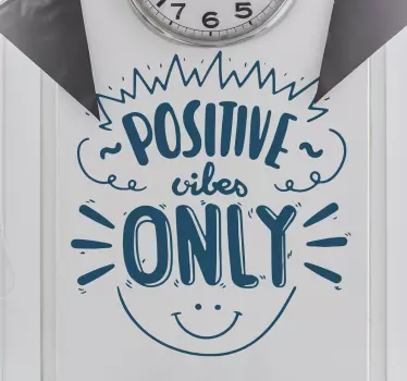 Adesivo solo vibrazioni positive - TenStickers