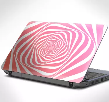Adesivo spirale caleidoscopica per pc - TenStickers