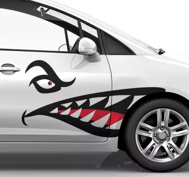 Adesivo per auto con profilo di squalo - TenStickers