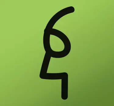 Adesivo volto sei e quattro - TenStickers