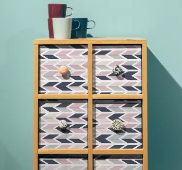Pellicola adesiva mobili effetto geometrico - TenStickers