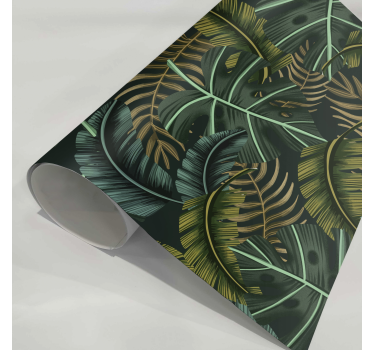 Adesivo per mobile foglia tropicale - TenStickers