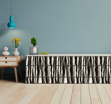 Pellicola adesiva mobile texture effetto zebra - TenStickers