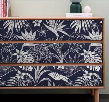 Carta adesiva per mobili design a motivo botanico - TenStickers