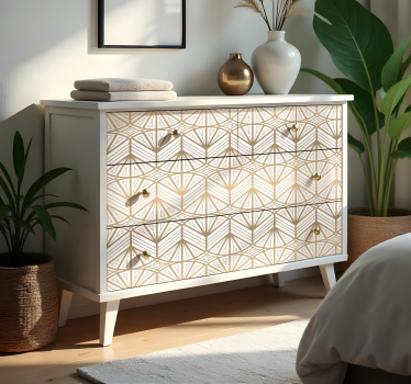 Carta adesiva per mobili gradiente oro art deco - TenStickers
