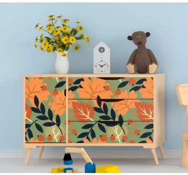 Carta adesiva per mobili stampa botanica - TenStickers