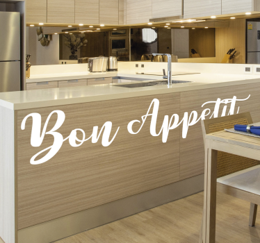 Adesivo per cucina "Bon Appetit" - TenStickers