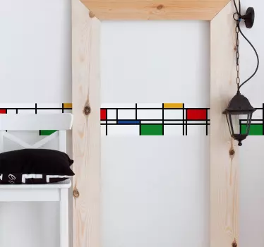 Adesivo murale astratto e geometrico - TenStickers