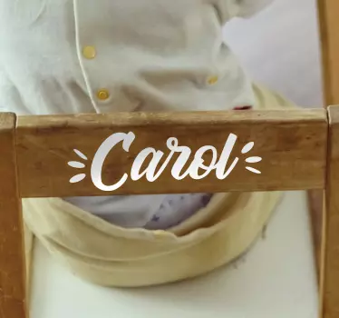 Carta adesiva per mobili nome personalizzato - TenStickers