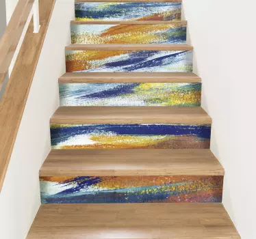 Adesivo casa colori astratti. - TenStickers