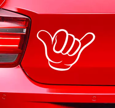 Adesivo per auto con segno dello Shaka - TenStickers