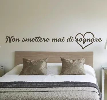 Frase adesiva per la casa Non smetti di suonare - TenStickers