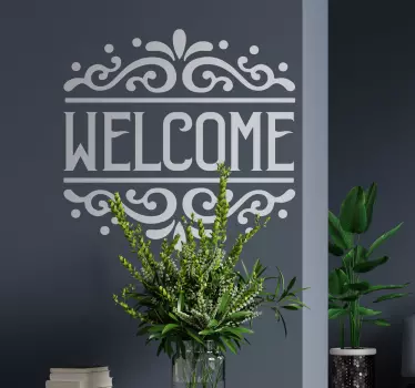 Scritta adesiva per la casa vecchio segno di benvenuto - TenStickers