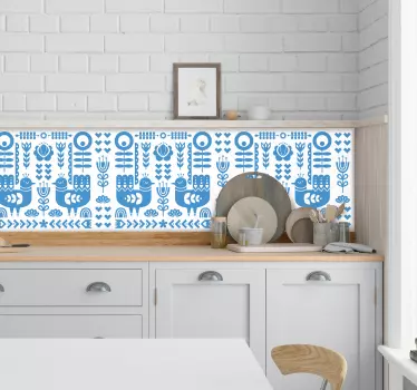 Greca adesiva affascinanti motivi popolari - TenStickers