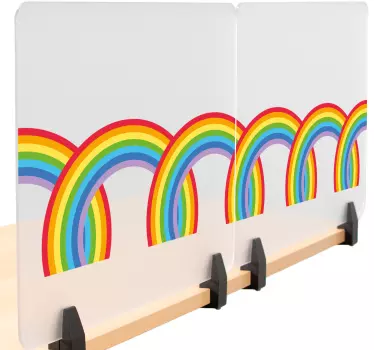 Greca adesiva archi arcobaleno colorati - TenStickers