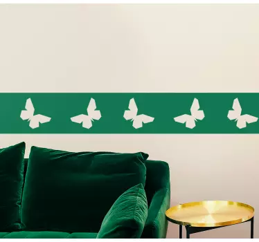 Greca adesiva con motivo farfalla - TenStickers