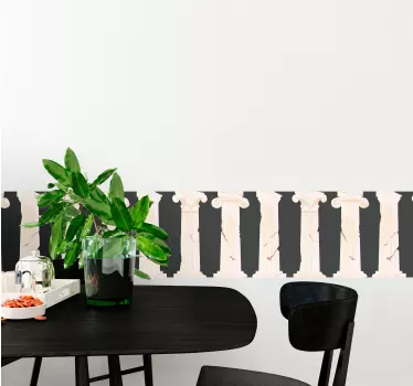 Greca adesiva design colonna classica - TenStickers