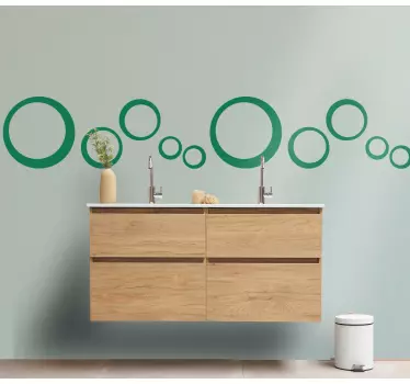 Greca adesiva disegno a motivo circolare - TenStickers