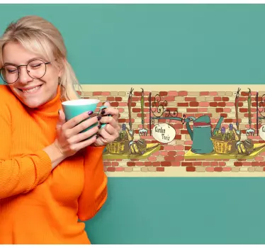 Greca adesiva espositore per attrezzi da giardino - TenStickers