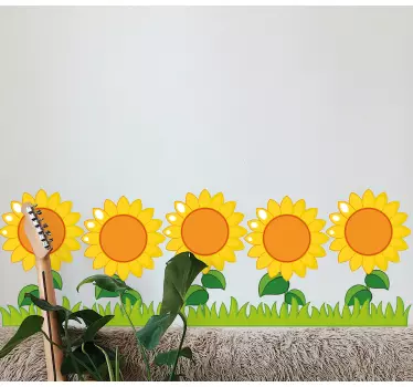 Greca adesiva linea girasole luminoso - TenStickers