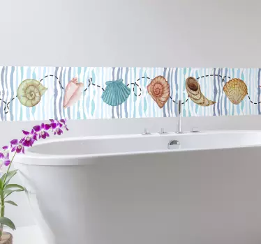 Adesivo murale mare conchiglie - TenStickers