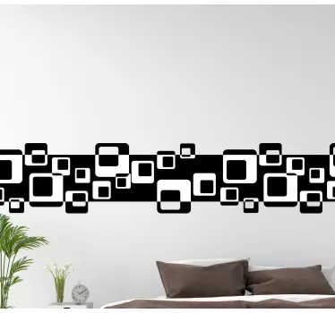 Greca adesiva motivi quadrati moderni - TenStickers