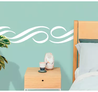 Greca adesiva motivo onde eleganti - TenStickers