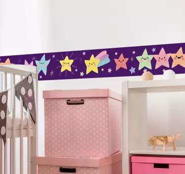 Sticker cameretta stelle felici - TenStickers
