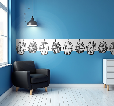 Greca adesiva con le lanterne - TenStickers