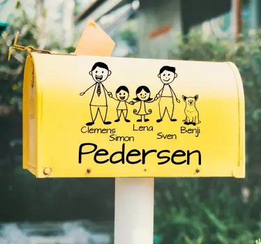 Lavagna adesiva bianca opera d'arte di personaggi familiari - TenStickers