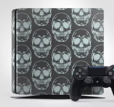 Adesivo Ps4 modello del cranio - TenStickers