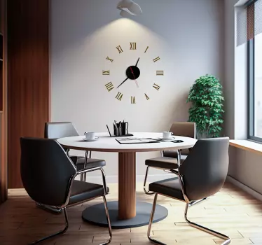 Adesivi di orologi con numeri romani TenStickers