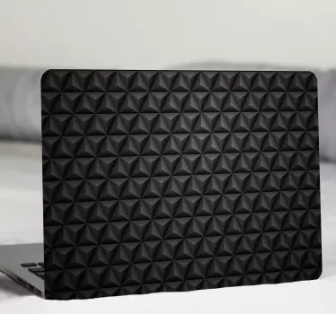 Pelle del computer portatile dei triangoli neri 3d - TenStickers