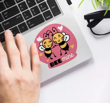 Adesivo per pc con scritta "bee mine" - TenStickers