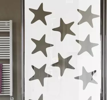 Pellicola adesiva box doccia stelle marine - TenStickers