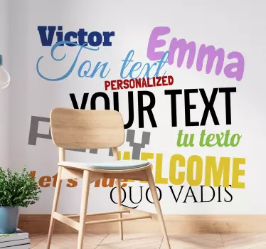 Adesivi con Frasi e Testi Personalizzati - TenStickers