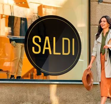 Vetrofanie saldi promozione circolare - TenStickers