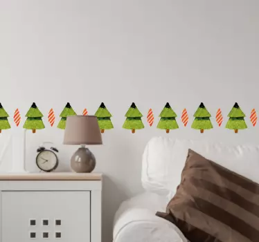 Set adesivi alberi di natale - TenStickers