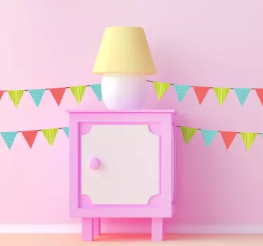 Set di stickers bandierine triangolari - TenStickers