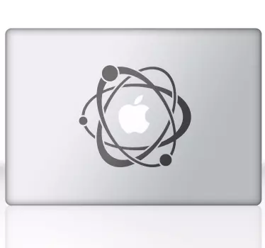 Skin adesiva atomi ed elettroni portatile - TenStickers