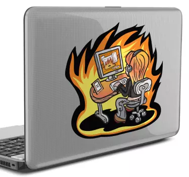 Skin adesiva logo informatica portatile - TenStickers