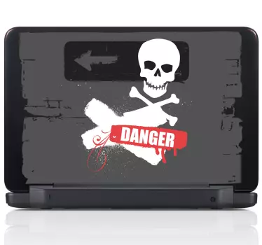 Skin adesiva pc danger grunge - TenStickers