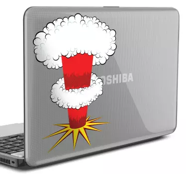Skin adesiva pc esplosione nucleare - TenStickers