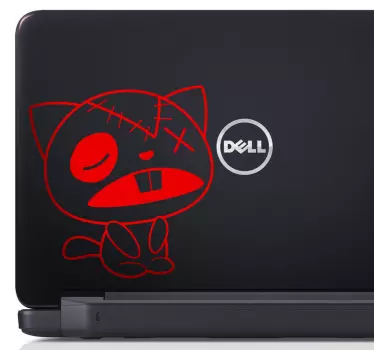 Skin adesiva portatile gatto di pezza - TenStickers