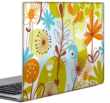 Skin adesiva portatile motivo floreale pop - TenStickers